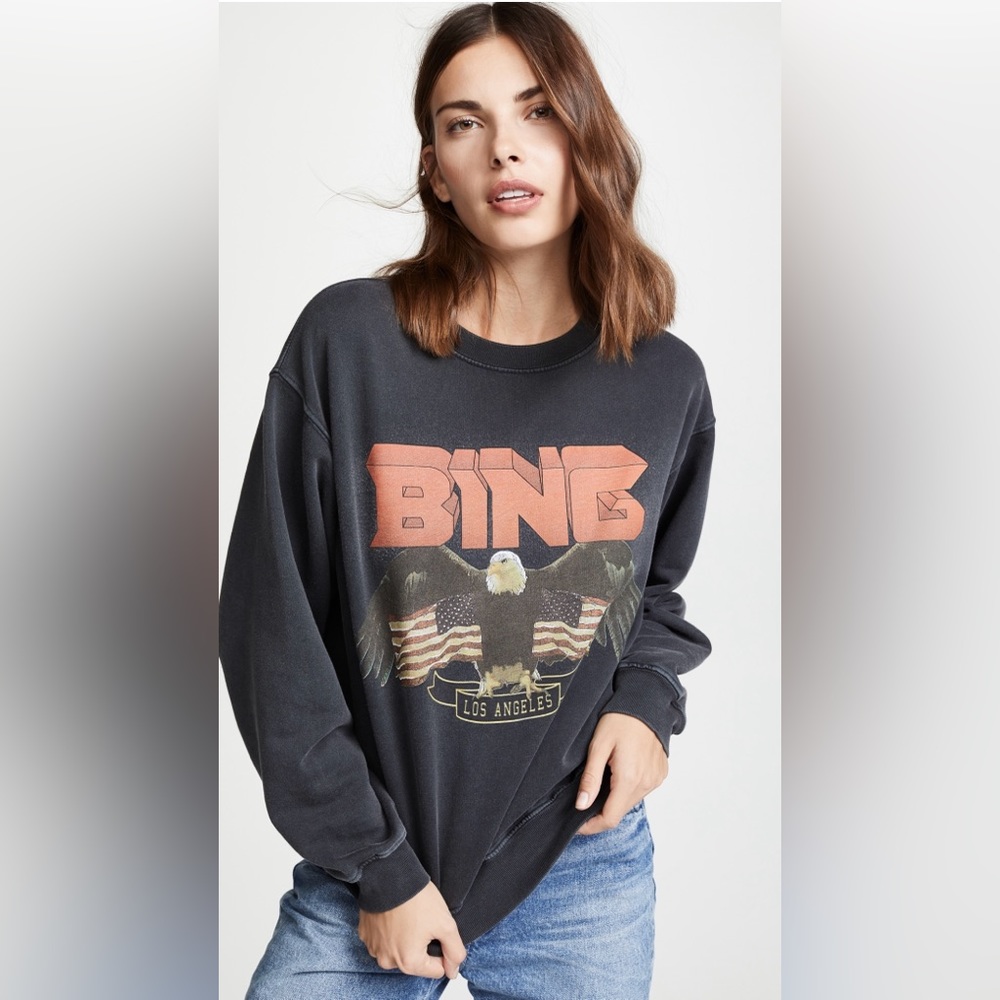 EUC Anine Bing Eagle Sweatshirt
